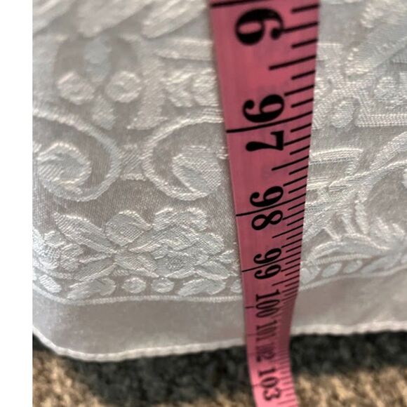 NWT Waterford Ardmore Victorian Traditional White Tablecloth 102"x60"+4 Napkins - Picture 5 of 10